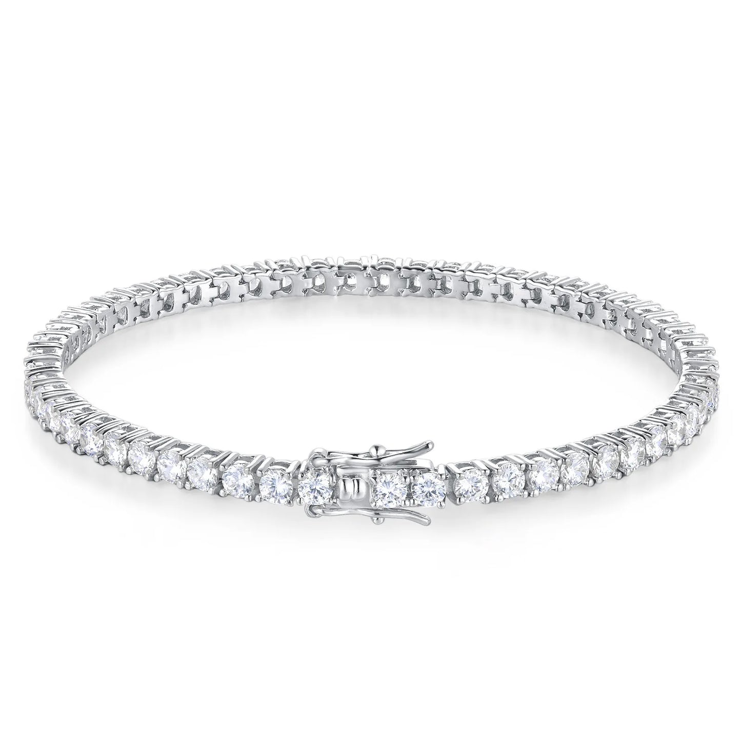 Factory Price D VVS1 Moissanite Tennis Bracelet 925 Sterling Silver