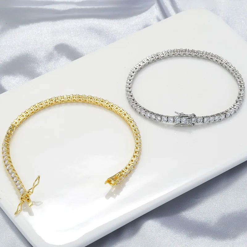 Factory Price D VVS1 Moissanite Tennis Bracelet 925 Sterling Silver