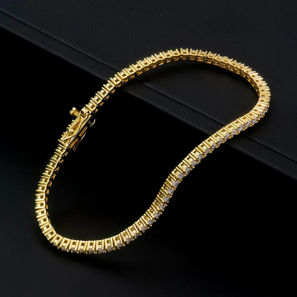 Factory Price D VVS1 Moissanite Tennis Bracelet 925 Sterling Silver