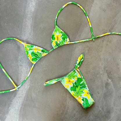 Brazilian Bikini Set Halter Wave