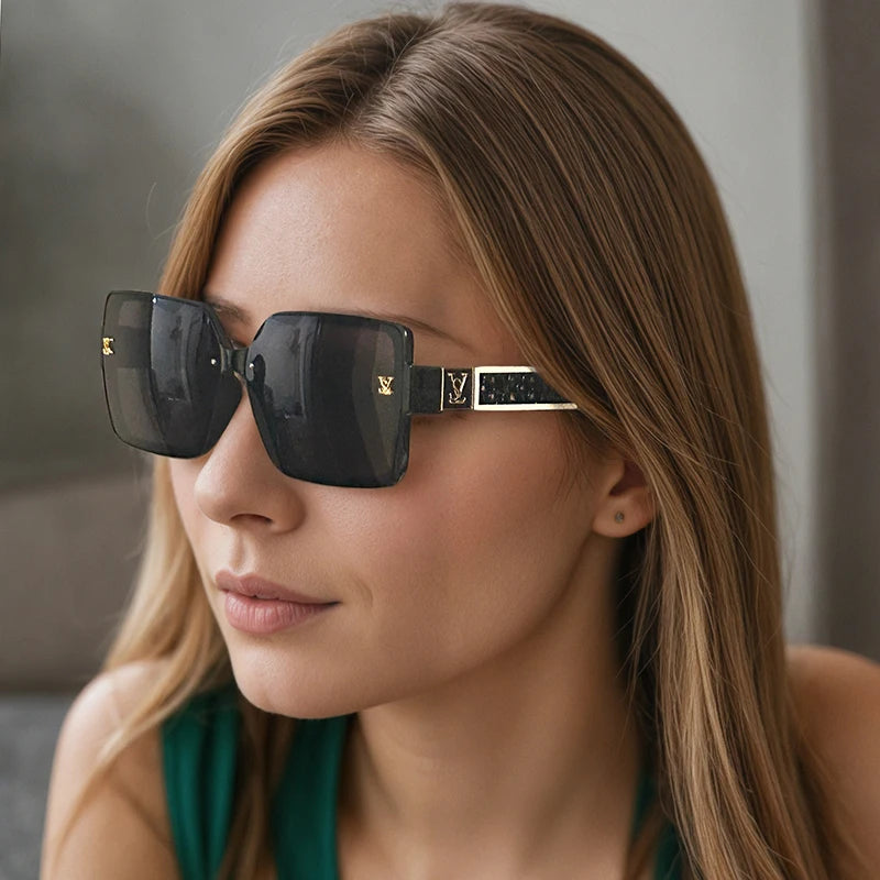 2026 Fashion Brand Luxury Designer Sunglasses Women Square Vintage Elegant Cute Shades Glasses Trendy Travel Party Sunglasses