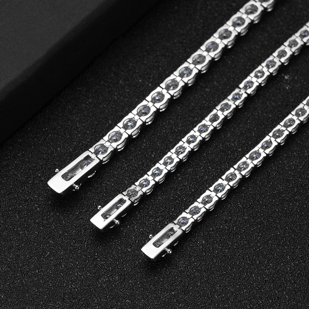 Factory Price D VVS1 Moissanite Tennis Bracelet 925 Sterling Silver