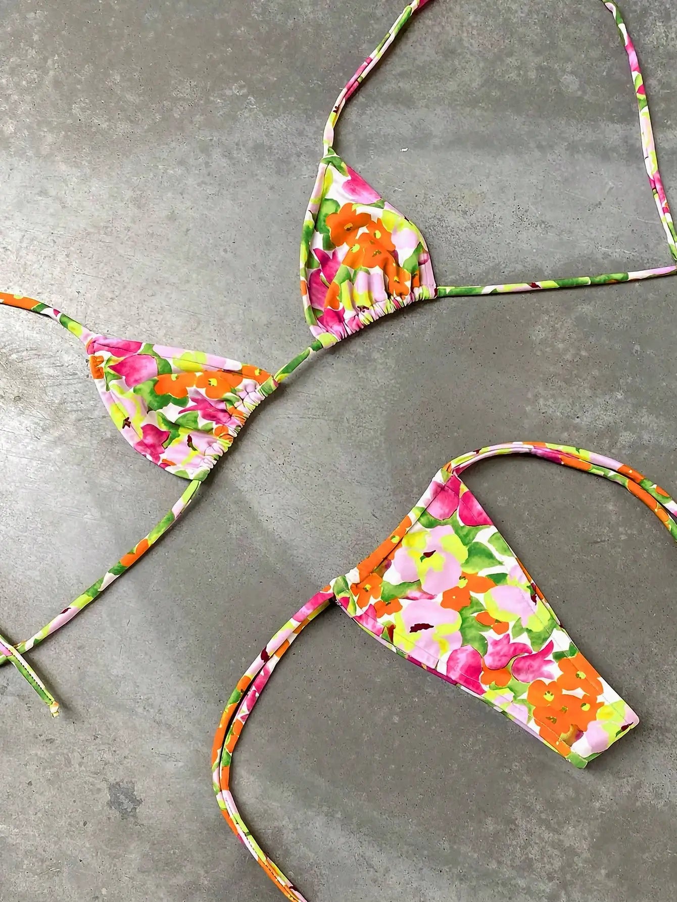 Brazilian Bikini Set Halter Wave