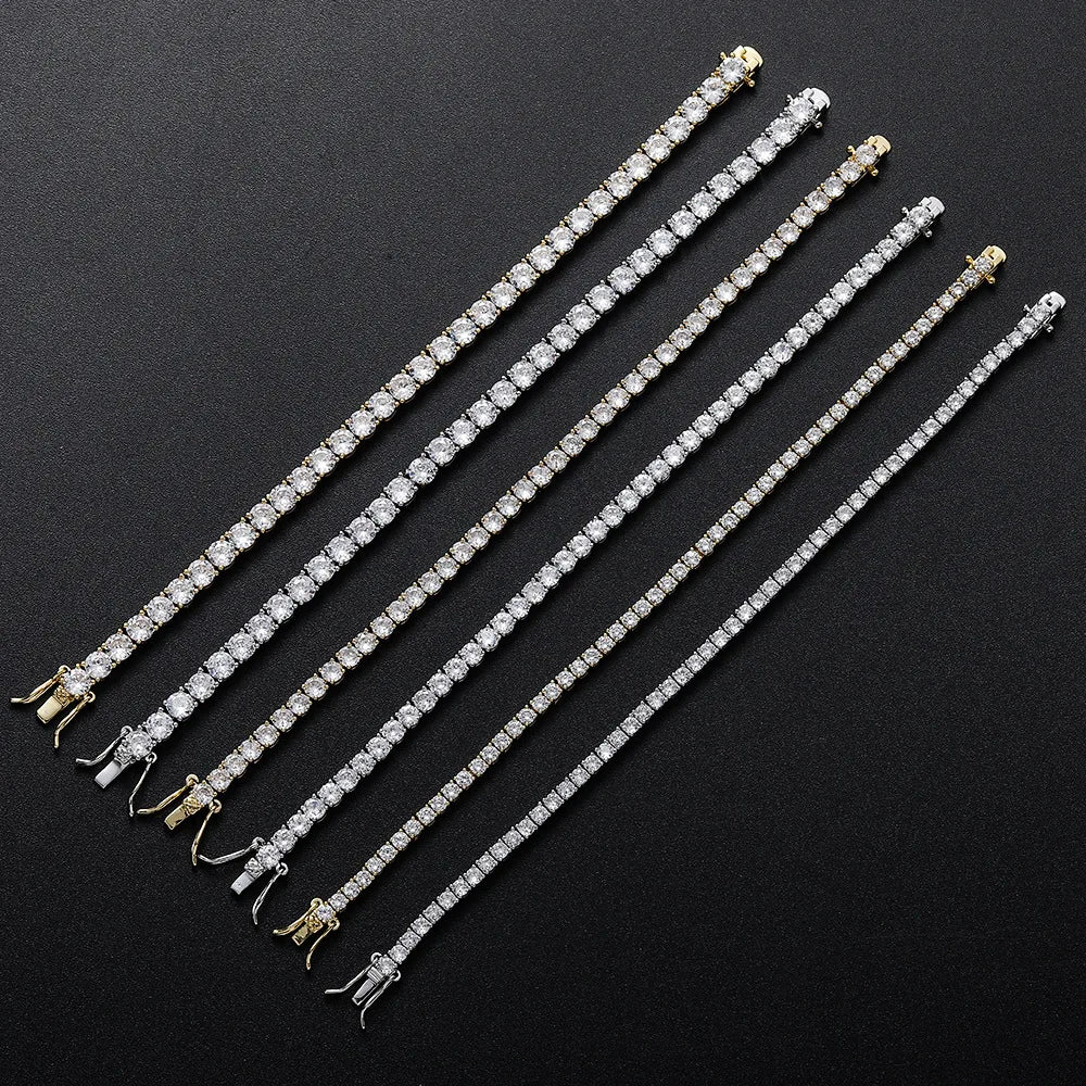 Factory Price D VVS1 Moissanite Tennis Bracelet 925 Sterling Silver