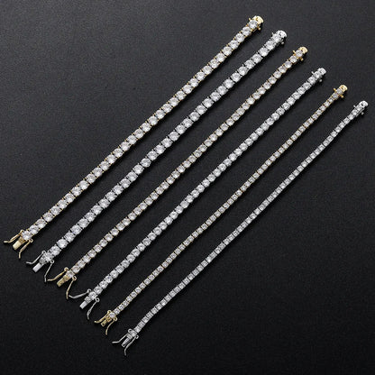 Factory Price D VVS1 Moissanite Tennis Bracelet 925 Sterling Silver