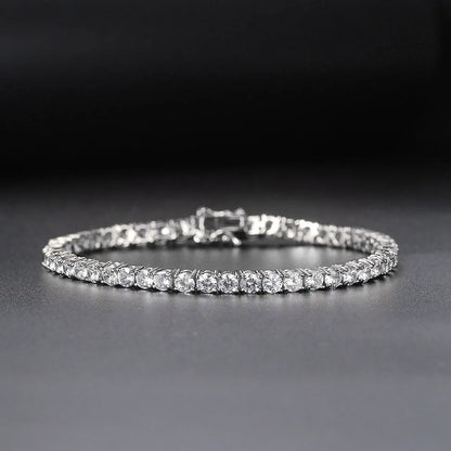 Factory Price D VVS1 Moissanite Tennis Bracelet 925 Sterling Silver
