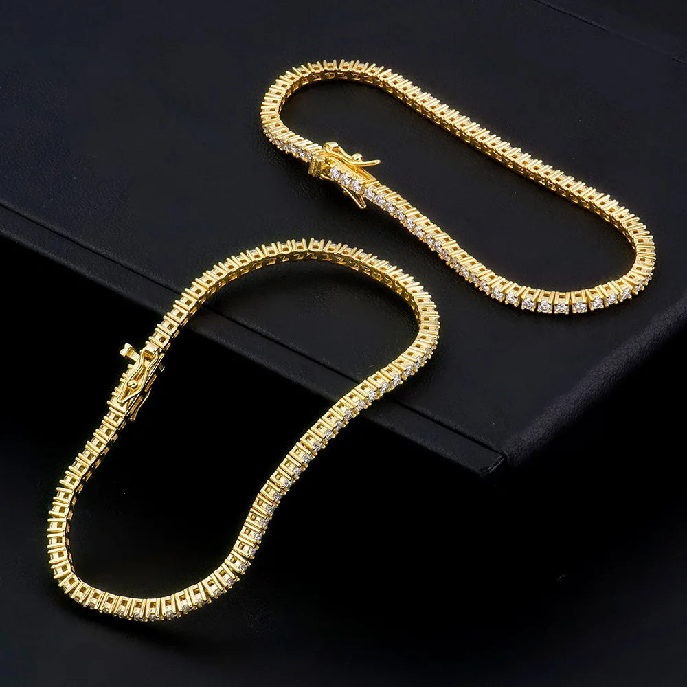 Factory Price D VVS1 Moissanite Tennis Bracelet 925 Sterling Silver