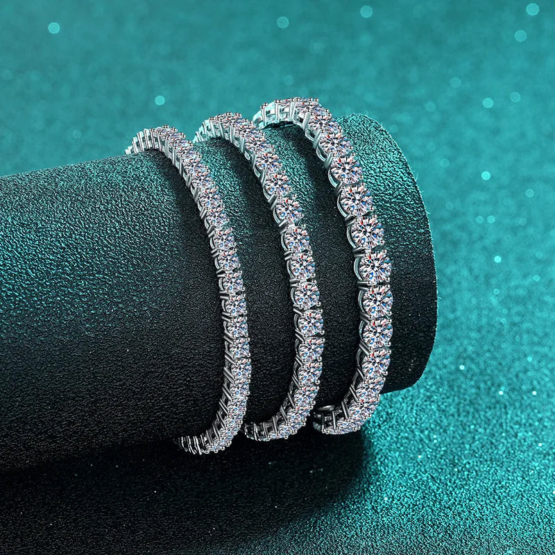 Factory Price D VVS1 Moissanite Tennis Bracelet 925 Sterling Silver
