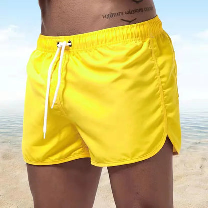 Shorts For Men 2021 Summer Men's Swimwear Shorts Brand Beachwear Sexy Swim Trunks Men Swimsuit Low Waist Breathable Beach Wear