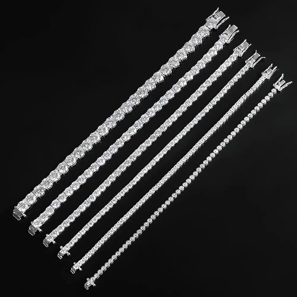 Factory Price D VVS1 Moissanite Tennis Bracelet 925 Sterling Silver
