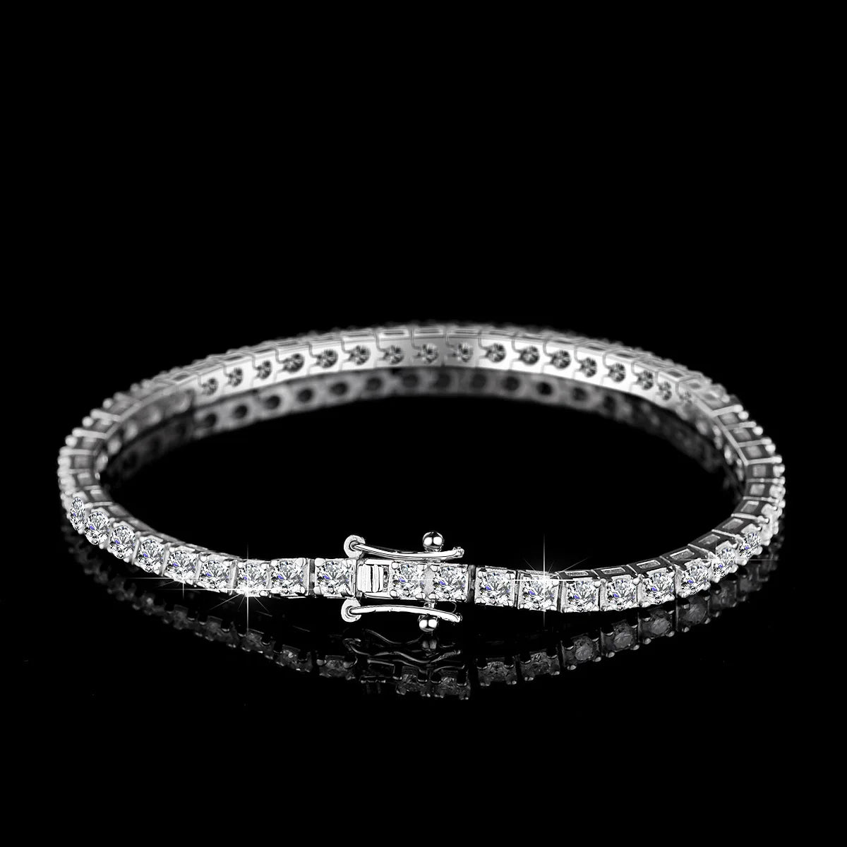 Factory Price D VVS1 Moissanite Tennis Bracelet 925 Sterling Silver