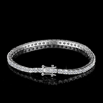 Factory Price D VVS1 Moissanite Tennis Bracelet 925 Sterling Silver